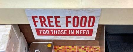 Free food sign